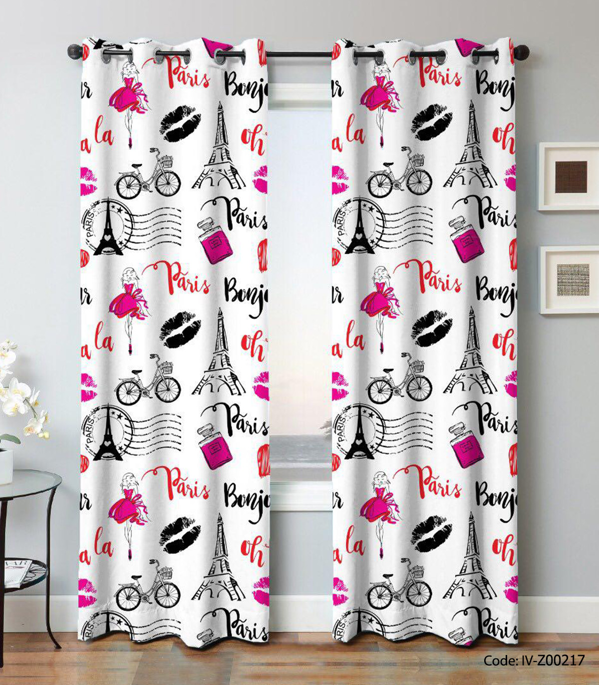 پرده پانچ اتاق خواب مدل PARIS2