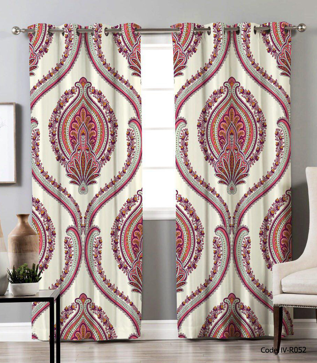 پرده پانچ اتاق پذیرایی مدل حلوان