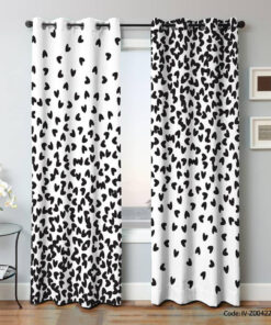 پرده پانچ اتاق خواب مدل قلبی