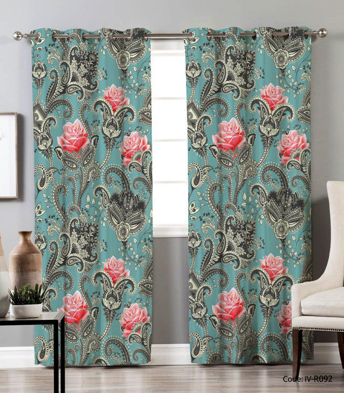 پرده پانچی گل بهار