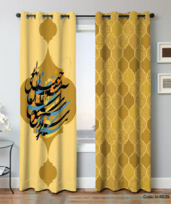 پرده پانچی دو تکه اتاق خواب ققنوس