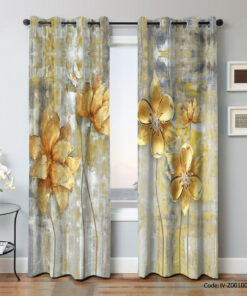 پرده پانچی 2 تکه اتاق خواب مدل لیلیوم