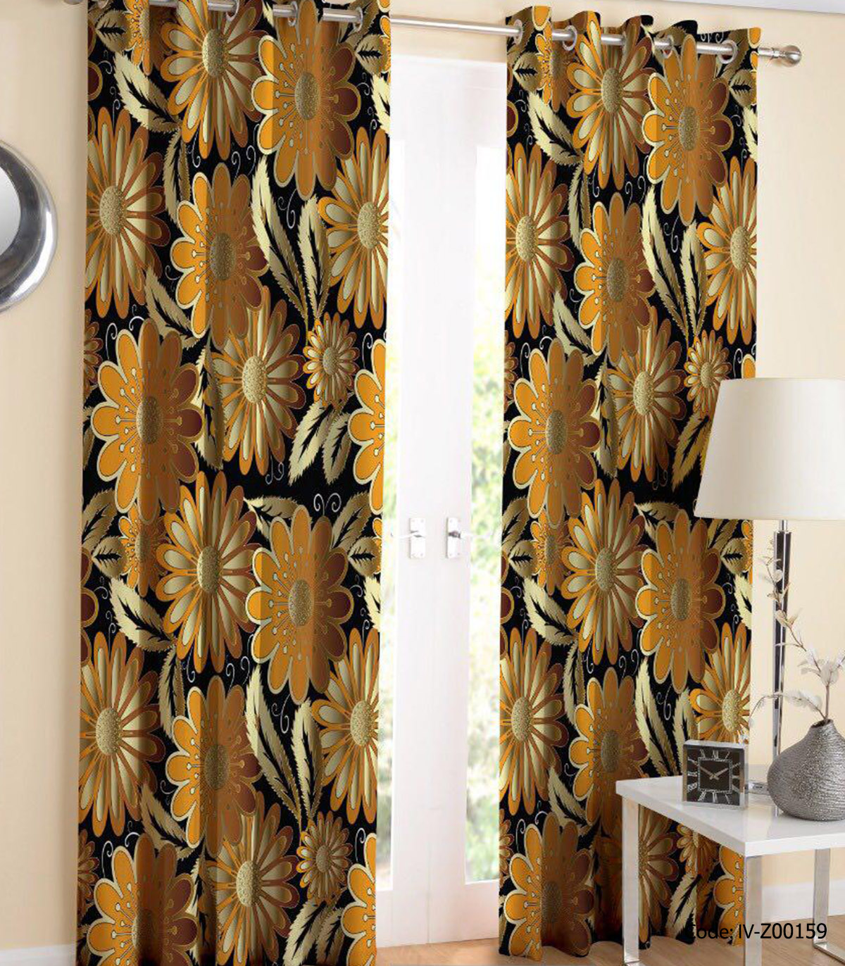 پرده پانچی اتاق خواب مدل شهره