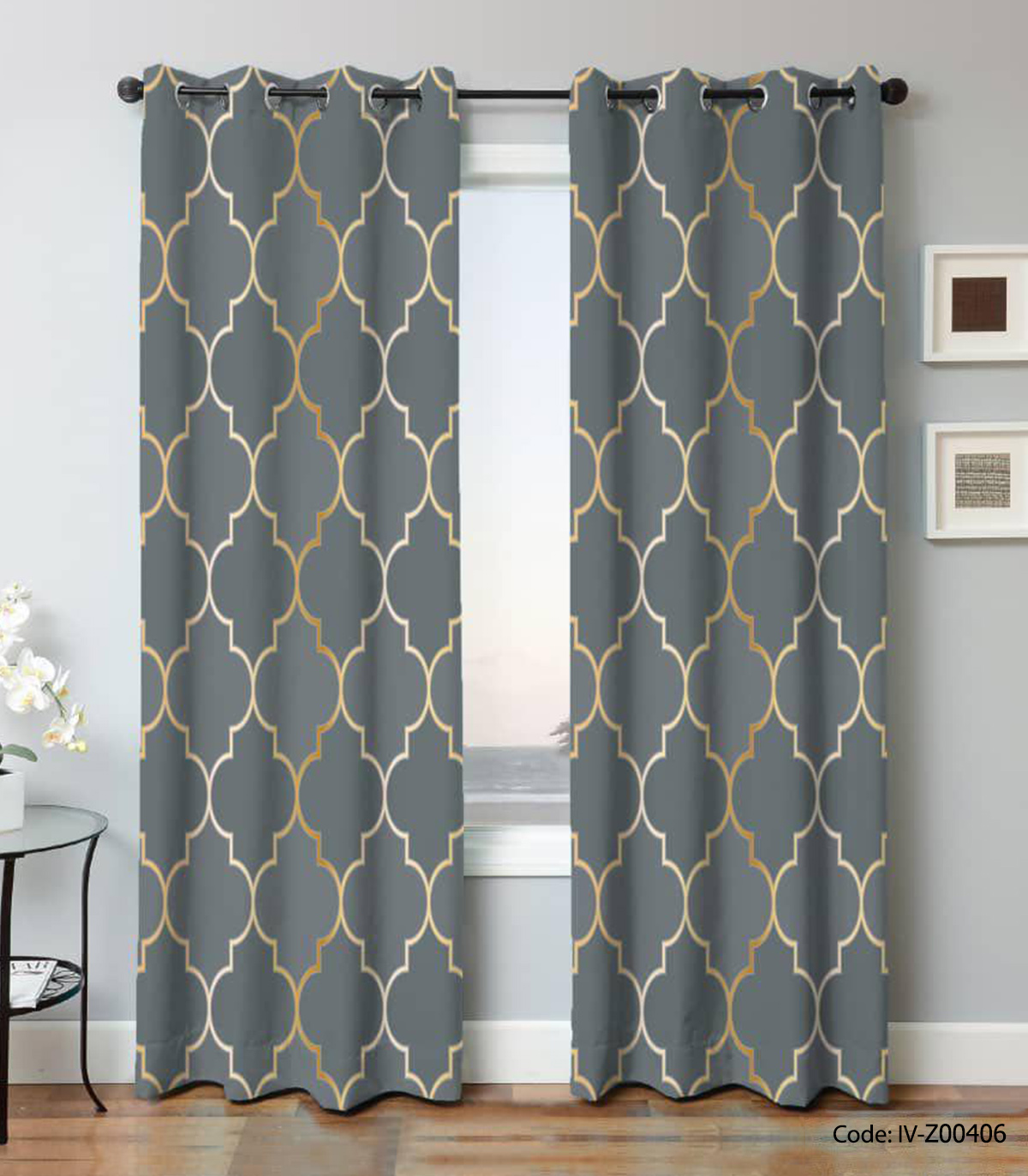 پرده پانچی اتاق پذیرایی مدل نیشابور