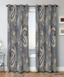 پرده پانچی اتاق پذیرایی مدل ترمه