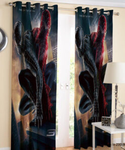 پرده پانچی پسرانه مدل اسپایدرمن