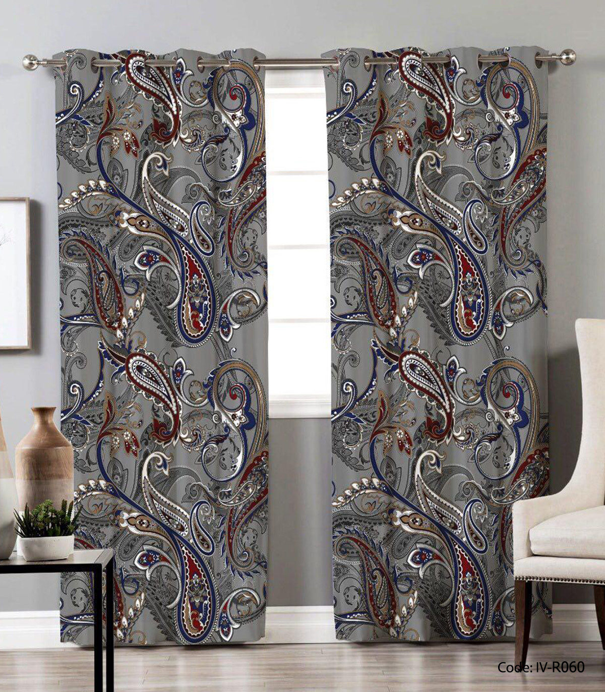 پرده پانچی اتاق پذیرایی مدل شهین دخت