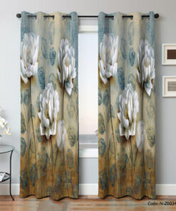 پرده پانچ سالن پذیرایی دو تکه مدل شهلا