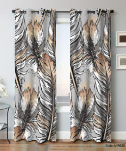 پرده پانچ دو تکه مدل لادن