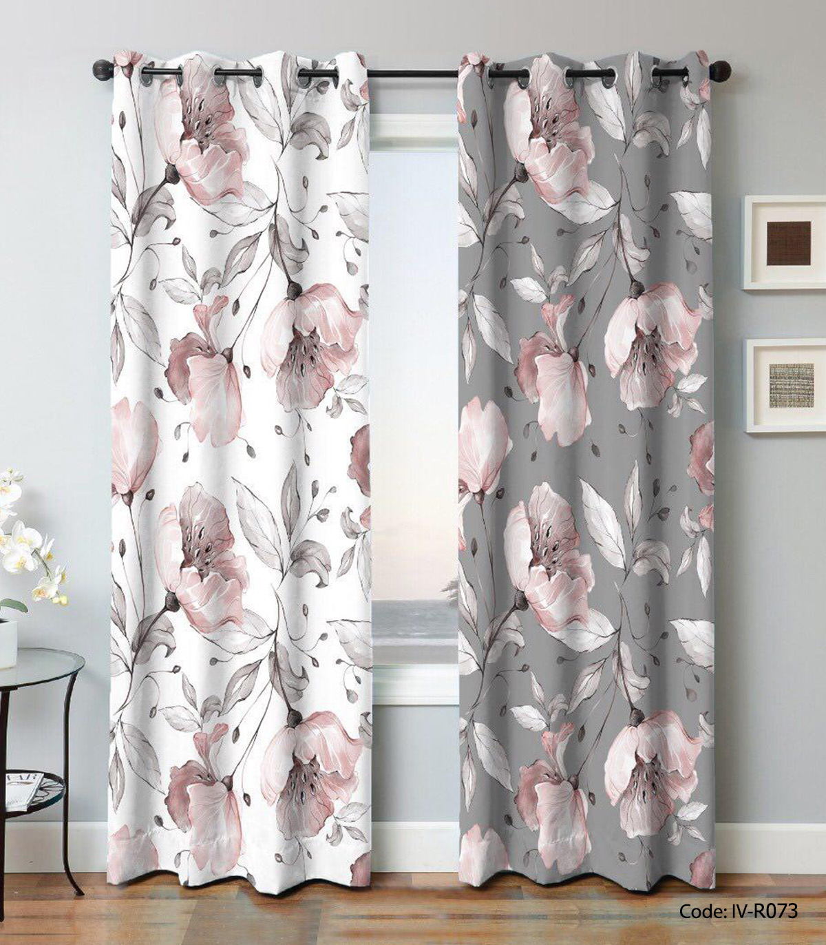 پرده پانچی اتاق خواب و پذیرایی مدل نوشین