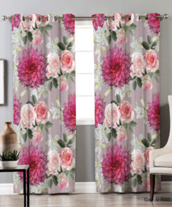 پرده پانچی دو تکه مدل مستانه