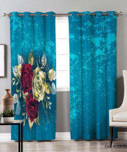 پرده پانچ اتاق خواب 2 تکه مدل سایه