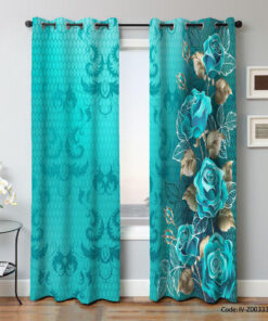 پرده پانچ 2 تکه اتاق خواب مدل سوگل