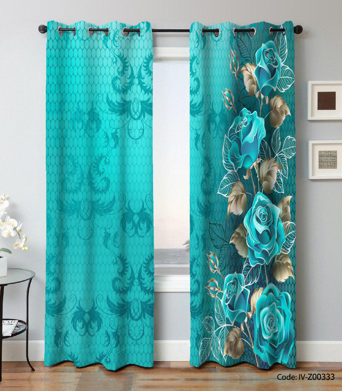 پرده پانچ 2 تکه اتاق خواب مدل سوگل