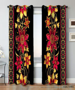 پرده پانچ اتاق پذیرایی 2 تکه مدل نسیم