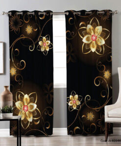 پرده پانچی اتاق پذیرایی دو تکه مدل 0144