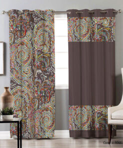 پرده پانچی اتاق پذیرایی مدل شهسوار