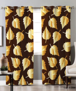 پرده پانچ اتاق پذیرایی مدل برگ