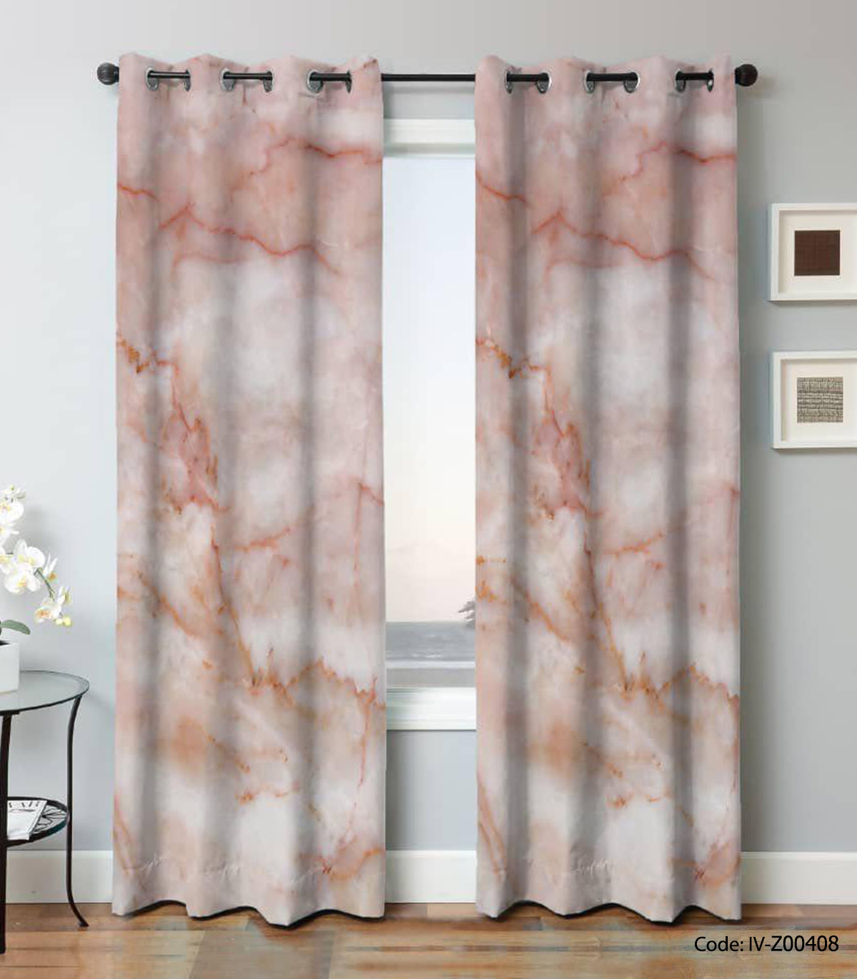 پرده پانچ سالن پذیرایی مدل سنگ