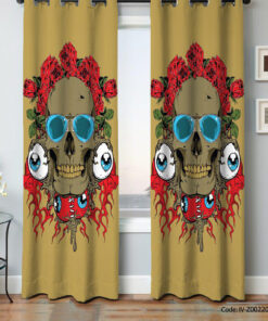 پرده پانچی اتاق خواب مدل Skeleton