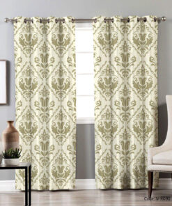 پرده پانچ 2 تکه سالن پذیرایی مدل سمرقند