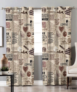 پرده پانچ اتاق خواب مدل COFFEE