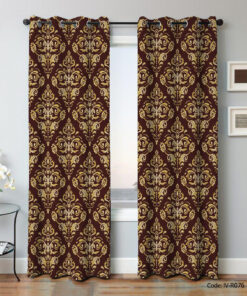 پرده پانچ اتاق پذیرایی دو تکه مدل سروستان