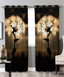 پرده پانچی اتاق پذیرایی مدل غروب