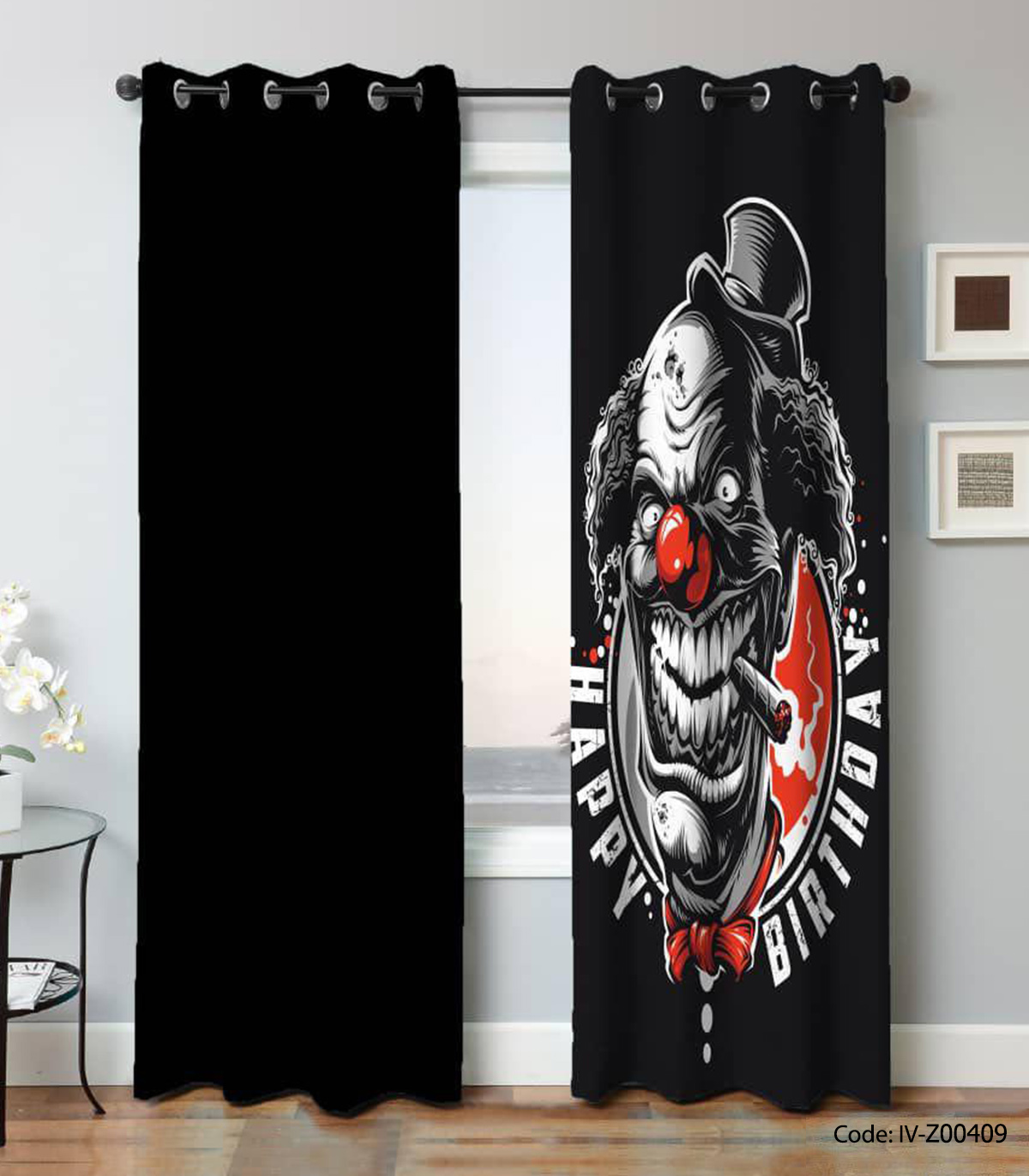 پرده پانچی اتاق خواب مدل دلقک