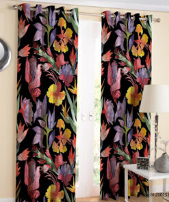 پرده پانچ اتاق خواب 2 تکه مدل پیچک