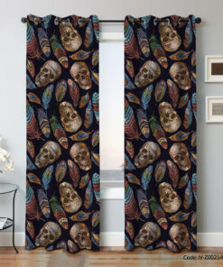 پرده پانچ اتاق خواب مدل پر و اسکلت