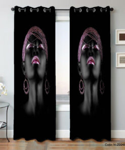 پرده پانچی اتاق خواب مدل WOMAN