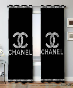 پرده پانچی اتاق خواب اسپرت مدل CHANEL