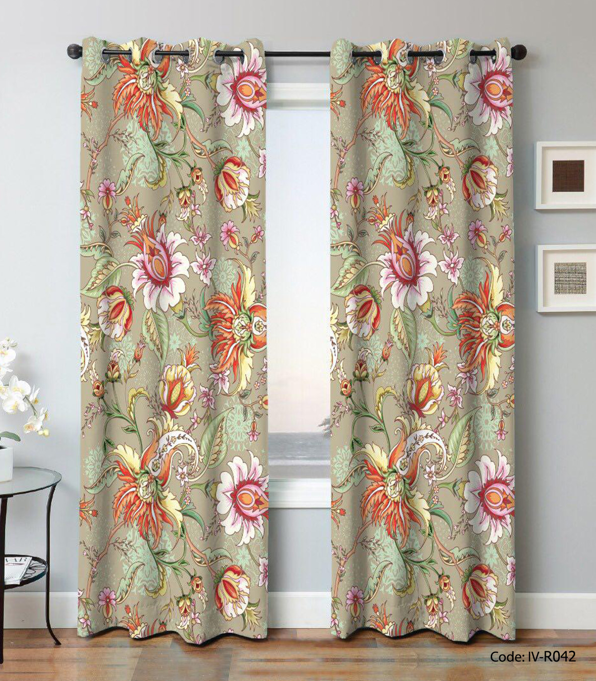 پرده پانچی اتاق پذیرایی مدل شاهدخت