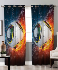 پرده پانچی دو تکه اتاق خواب مدل مردمک