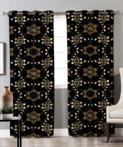 پرده پانچی 2 تکه اتاق پذیرایی مدل بلخ