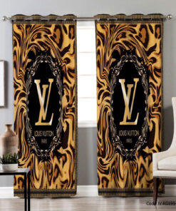 پرده پانچی اتاق خواب دو تکه مدل LV