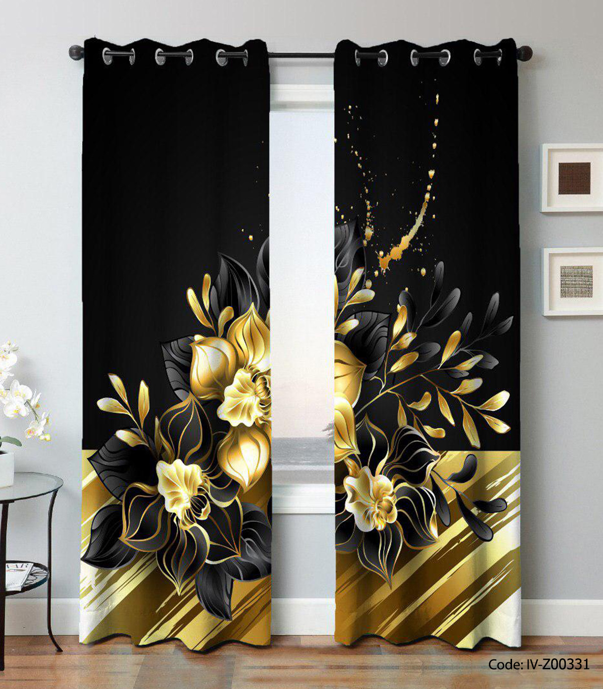 پرده پانچ  اتاق پذیرایی مدل تخارستان