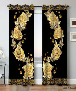 پرده پانچ سالن پذیرایی دو تکه مدل ساسانی