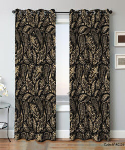 پرده پانچ سالن پذیرایی 2 تکه مدل شیروان