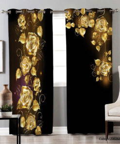 پرده پانچ 2 تکه سالن پذیرایی مدل مالین