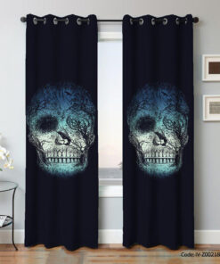 پرده پانچ دو تکه اتاق خواب مدل مخوف