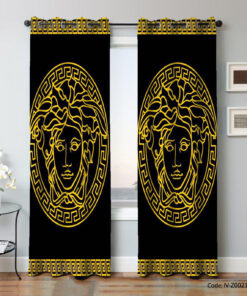 پرده پانچی اسپرت اتاق خواب مدل ورساچه