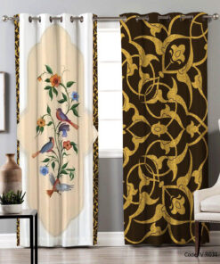 پرده پانچی اتاق خواب مدل قومس