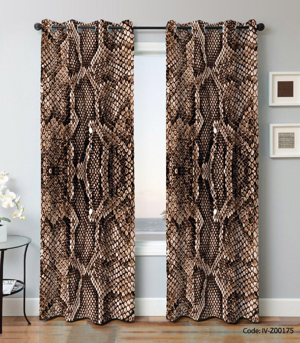 پرده پانچ سالن پذیرایی مدل مار کبری