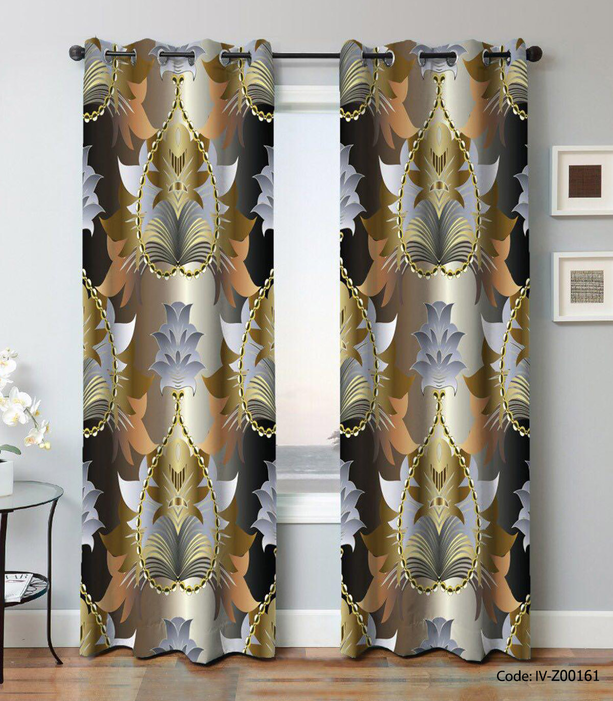 پرده پانچ اتاق پذیرایی مدل نخشب