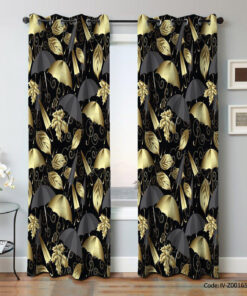 پرده پانچی اتاق پذیرایی دو تکه مدل چتر