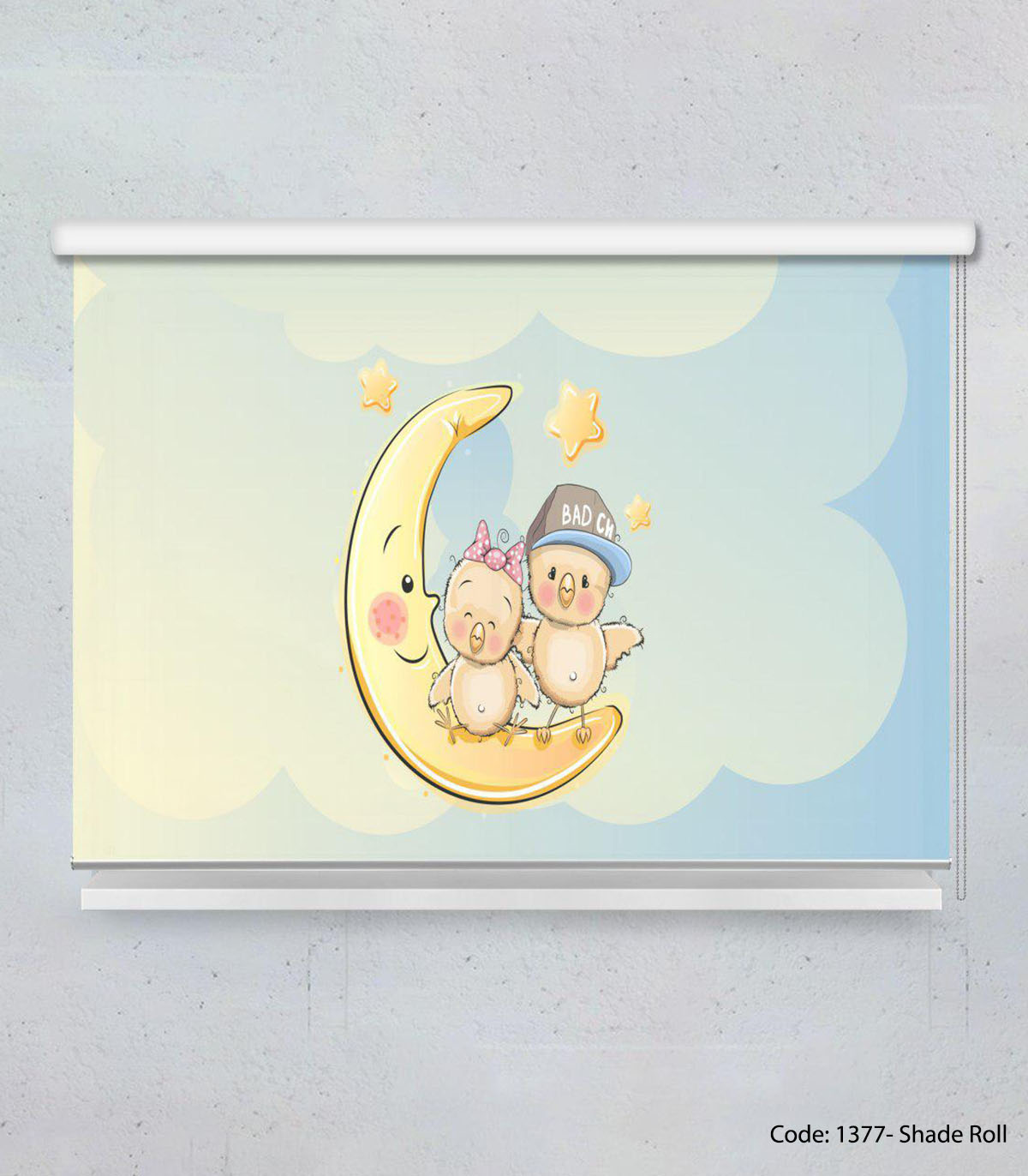 پرده شید اتاق کودک پسرانه و دخترانه مدل BAD CHICKEN