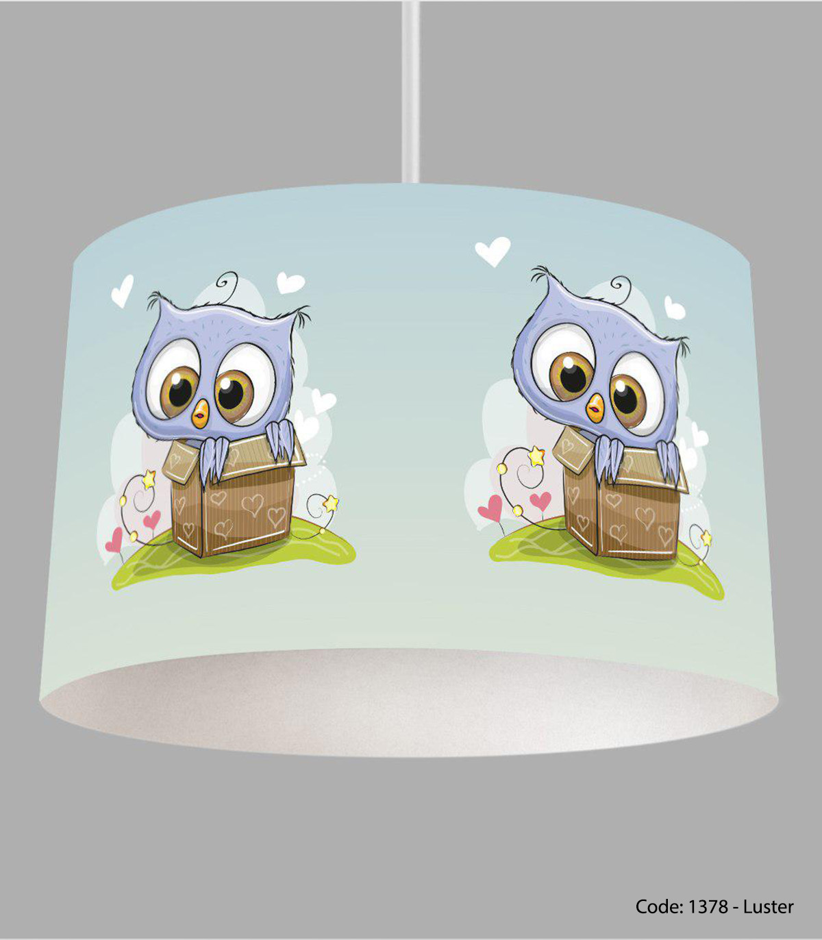 لوستر سقفی مناسب سیسمونی مدل BLUE OWL