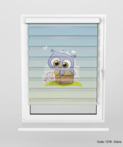 پرده زبرا مناسب سیمونی مدل BLUE OWL